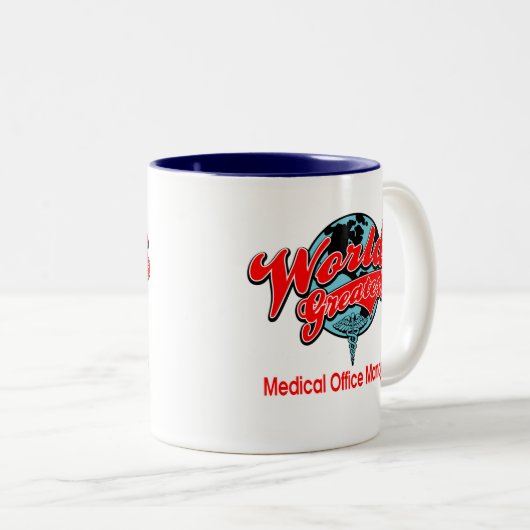 世界ですばらしい医学のオフィスマネージャー ツートーンマグカップ (正面右)