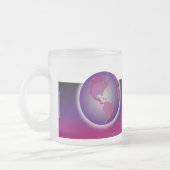世界ですばらしい叔母さんMauve Gift Mug フロストグラスマグカップ (左)