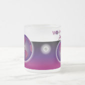 世界ですばらしい叔母さんMauve Gift Mug フロストグラスマグカップ (中央)