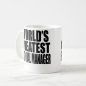 世界ですばらしい地方マネージャー コーヒーマグカップ (正面左)