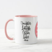 世界ですばらしい娘はマグを言い表わします マグカップ (左)