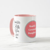 世界ですばらしい娘はマグを言い表わします マグカップ (正面左)