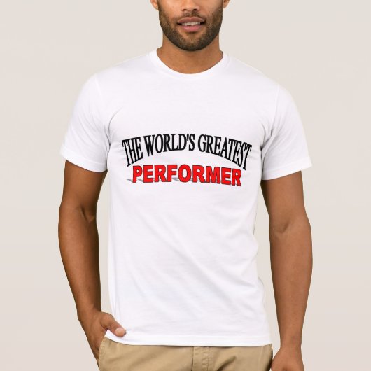 世界ですばらしい実行者 Tシャツ (正面)