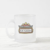 世界ですばらしい実験室のマネージャー フロストグラスマグカップ (左)