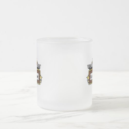 世界ですばらしい実験室のマネージャー フロストグラスマグカップ (中央)