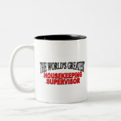 世界ですばらしい家計のスーパーバイザー ツートーンマグカップ (左)