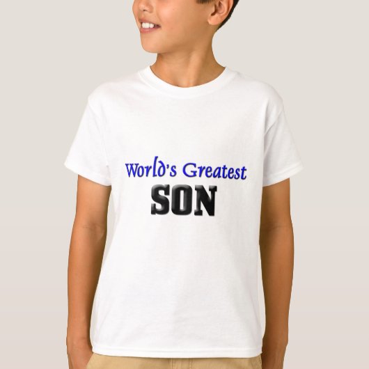 世界ですばらしい息子 Tシャツ (正面)