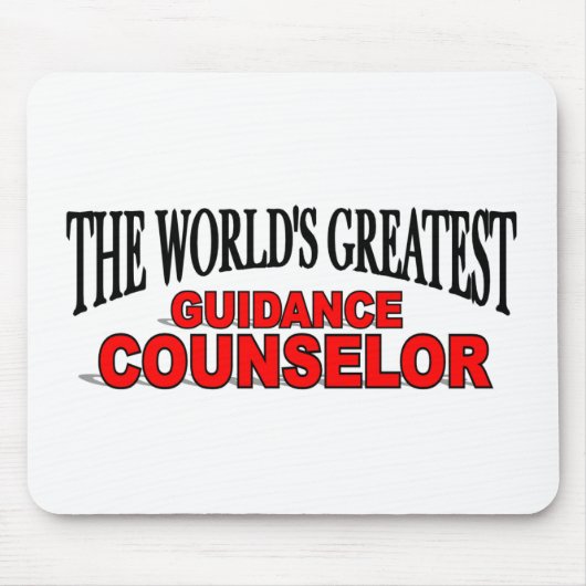 世界ですばらしい指導カウンセラー マウスパッド (正面)