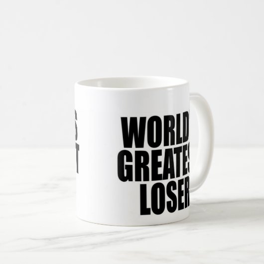 世界ですばらしい敗者 コーヒーマグカップ (正面右)