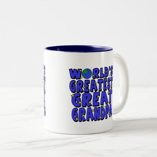 世界ですばらしい曾祖父 ツートーンマグカップ (正面右)
