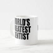 世界ですばらしい歯科医 コーヒーマグカップ (正面左)