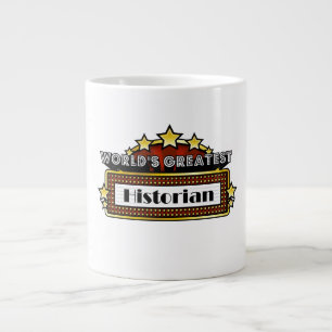 世界ですばらしい歴史家 ジャンボコーヒーマグカップ