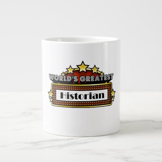 世界ですばらしい歴史家 ジャンボコーヒーマグカップ (正面)