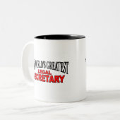世界ですばらしい法的秘書 ツートーンマグカップ (正面左)
