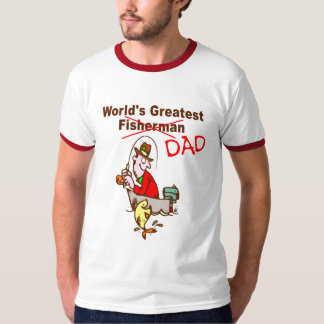 世界ですばらしい漁師のパパ Tシャツ