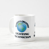 世界ですばらしい照明の技術者 コーヒーマグカップ (正面左)