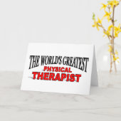 世界ですばらしい理学療法士 カード (黄色い花)
