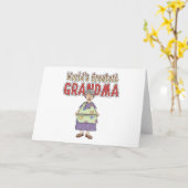 世界ですばらしい祖母 カード (黄色い花)