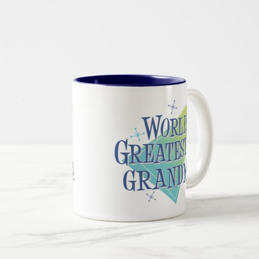 世界ですばらしい祖母 ツートーンマグカップ (正面右)