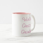 世界ですばらしい祖母! ツートーンマグカップ (正面右)
