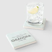 世界ですばらしい祖父 ストーンコースター (横)