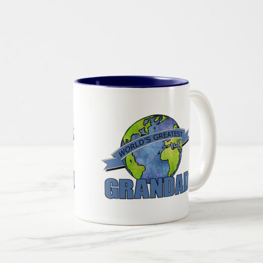 世界ですばらしい祖父 ツートーンマグカップ (正面右)