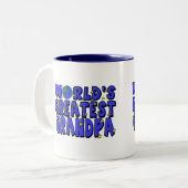 世界ですばらしい祖父 ツートーンマグカップ (正面左)