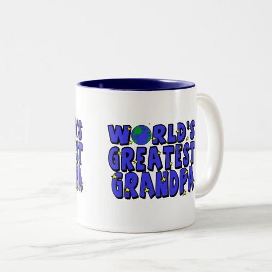 世界ですばらしい祖父 ツートーンマグカップ (正面右)