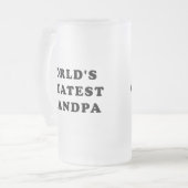 世界ですばらしい祖父 フロストグラスビールジョッキ (正面左)