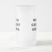 世界ですばらしい祖父 フロストグラスビールジョッキ (中央)