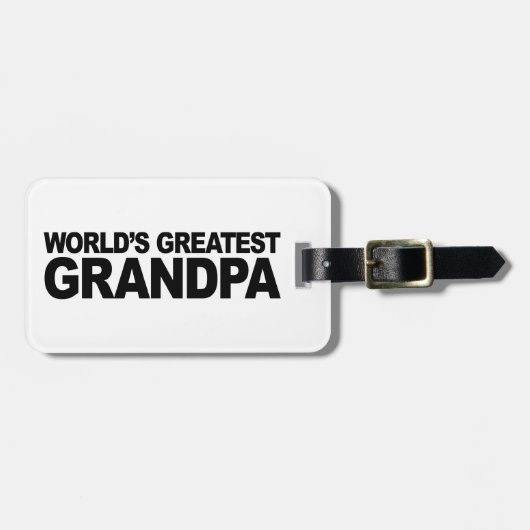 世界ですばらしい祖父 ラゲッジタグ (正面横)