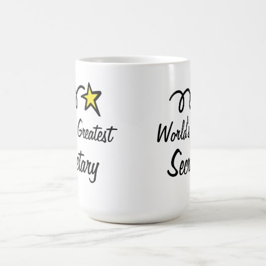 世界ですばらしい秘書-コーヒー・マグのギフト コーヒーマグカップ (中央)
