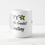 世界ですばらしい秘書-コーヒー・マグのギフト コーヒーマグカップ (正面左)