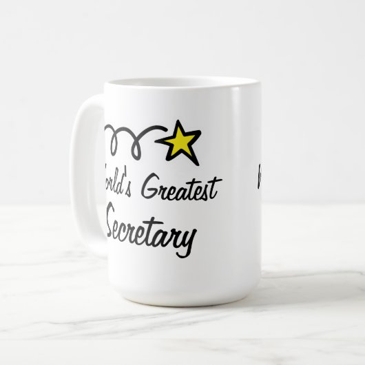 世界ですばらしい秘書-コーヒー・マグのギフト コーヒーマグカップ (正面左)