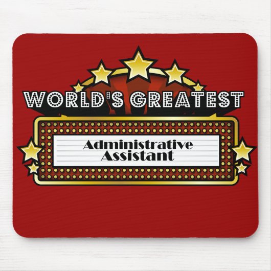 世界ですばらしい管理スタッフ マウスパッド (正面)