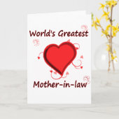 世界ですばらしい義母 カード (黄色い花)