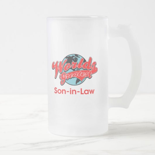 世界ですばらしい義理の息子 フロストグラスビールジョッキ (右)