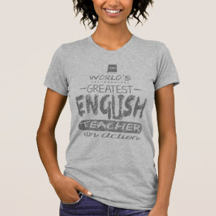 世界ですばらしい英語の先生 Tシャツ