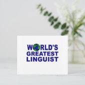 世界ですばらしい言語学者 ポストカード (スタンド正面)