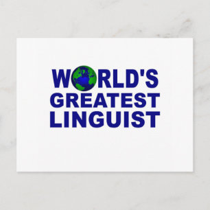 世界ですばらしい言語学者 ポストカード