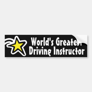 世界ですばらしい運転インストラクター/先生 バンパーステッカー
