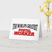 世界ですばらしい郵便局員 カード (黄色い花)