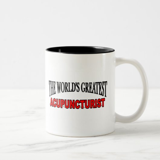 世界ですばらしいAcupuncturist ツートーンマグカップ (右)