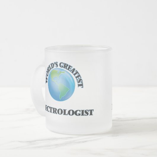 世界ですばらしいElectrologist フロストグラスマグカップ (正面左)