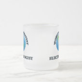 世界ですばらしいElectrologist フロストグラスマグカップ (中央)