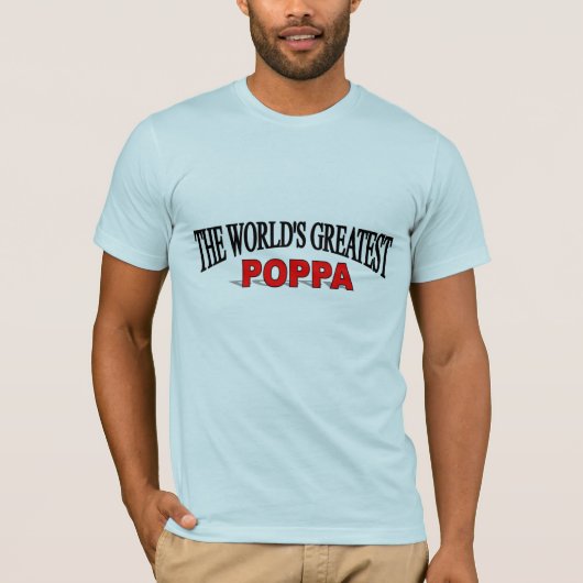 世界ですばらしいPoppa Tシャツ (正面)