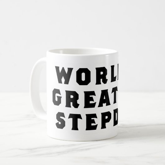 世界ですばらしいStepdad コーヒーマグカップ (正面左)