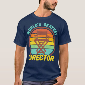 世界でそこそこなディレクター  面白いレトロな映画製作者 Tシャツ