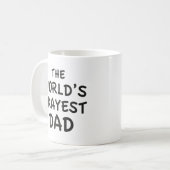世界でそれなりのパパ コーヒーマグ コーヒーマグカップ (正面左)
