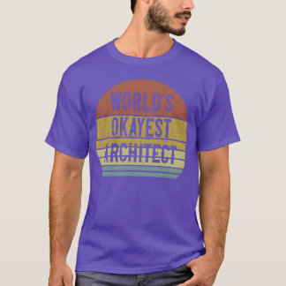 世界でたぶんまあまあの建築家 70年代レトロ Tシャツ